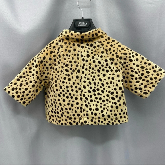 Joyfolie Mia Joy Cheetah Animal Print Faux Fur Jimmie Swing Coat Size 4 NWT - Picture 7 of 10